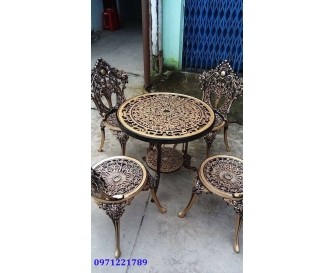 Bàn ghế sắt mỹ thuật BG03