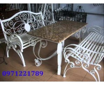 Bàn ghế sắt mỹ thuật BG13