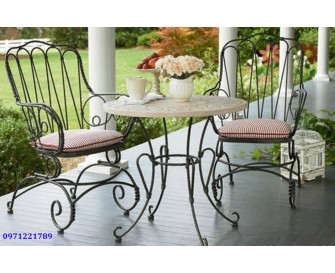 Bàn ghế sắt mỹ thuật BG21