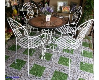 Bàn ghế sắt mỹ thuật BG23