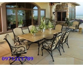 Bàn ghế sắt mỹ thuật BG28