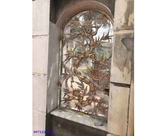 Xen hoa cửa sổ sắt mỹ thuật XH07