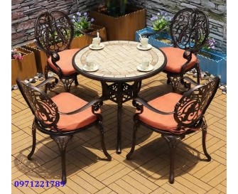 BÀN GHẾ SẮT MỸ THUẬT BG01