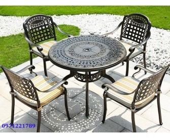 BÀN GHẾ SẮT MỸ THUẬT BG03